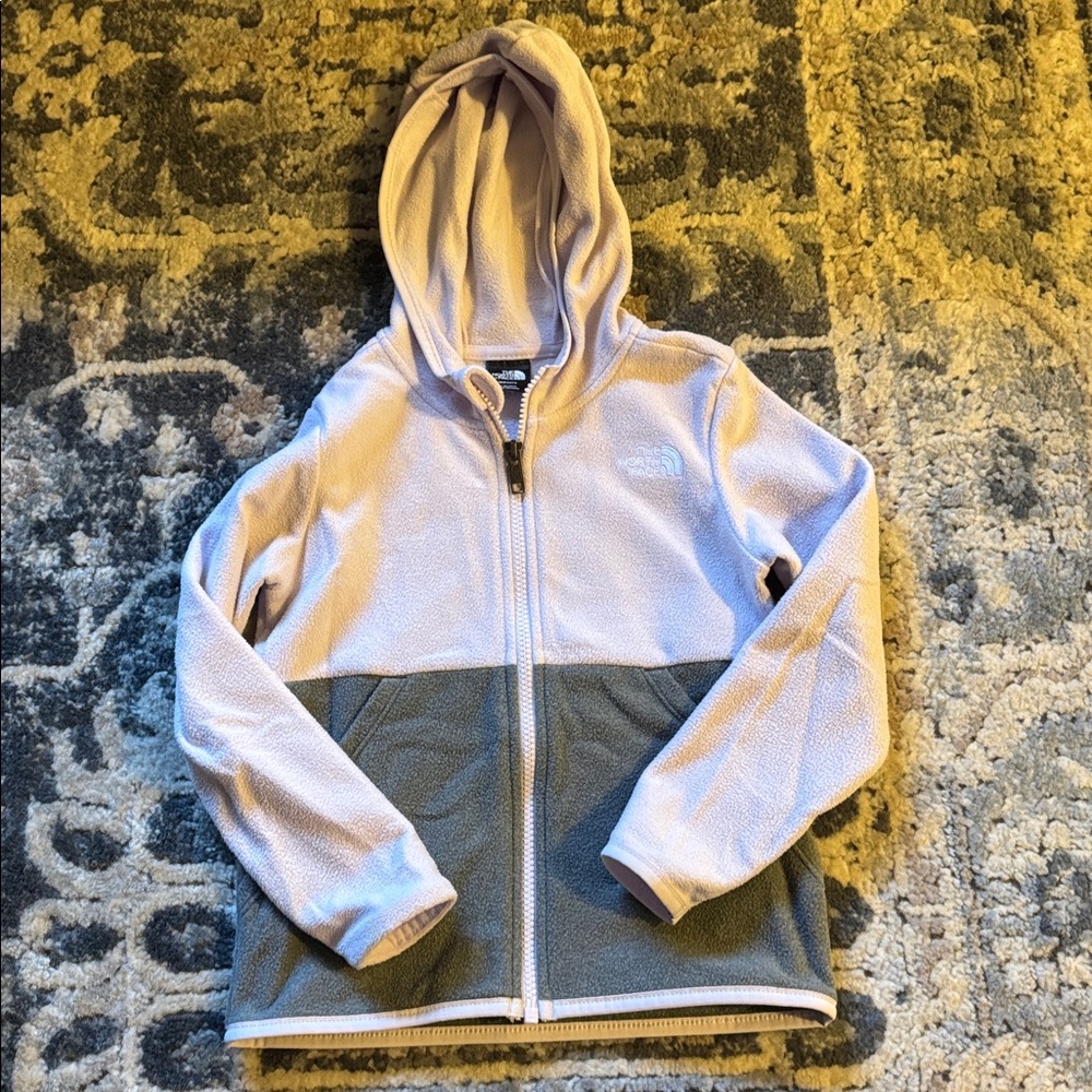 The North Face Lavender and Gray Fleece Jacket